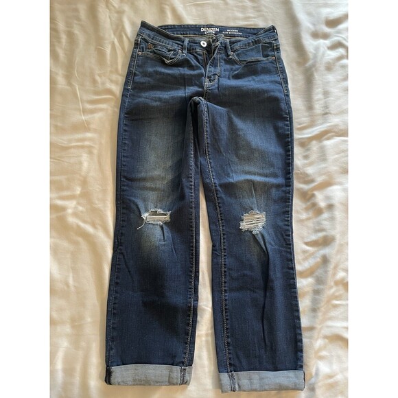 Denizen Levi’s Jeans Women Size 27”x24” Modern Slim Boyfriend Capri - Picture 3 of 10